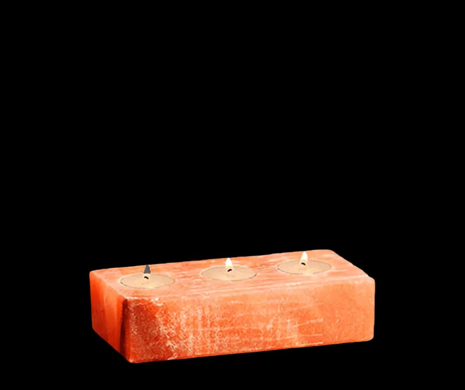 3 Hole Cube Candle Holder by SM Salt
