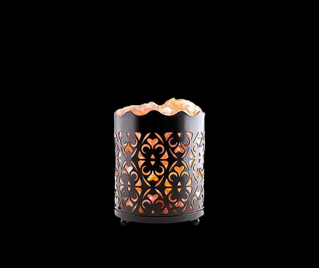 Vase Iron Basket Salt Lamp by SM Salt