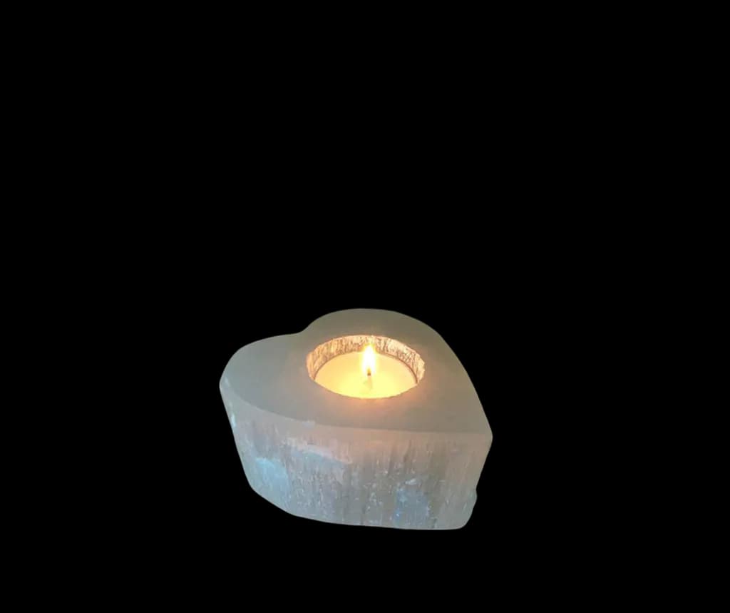 White Heart Candle Holder by SM Salt
