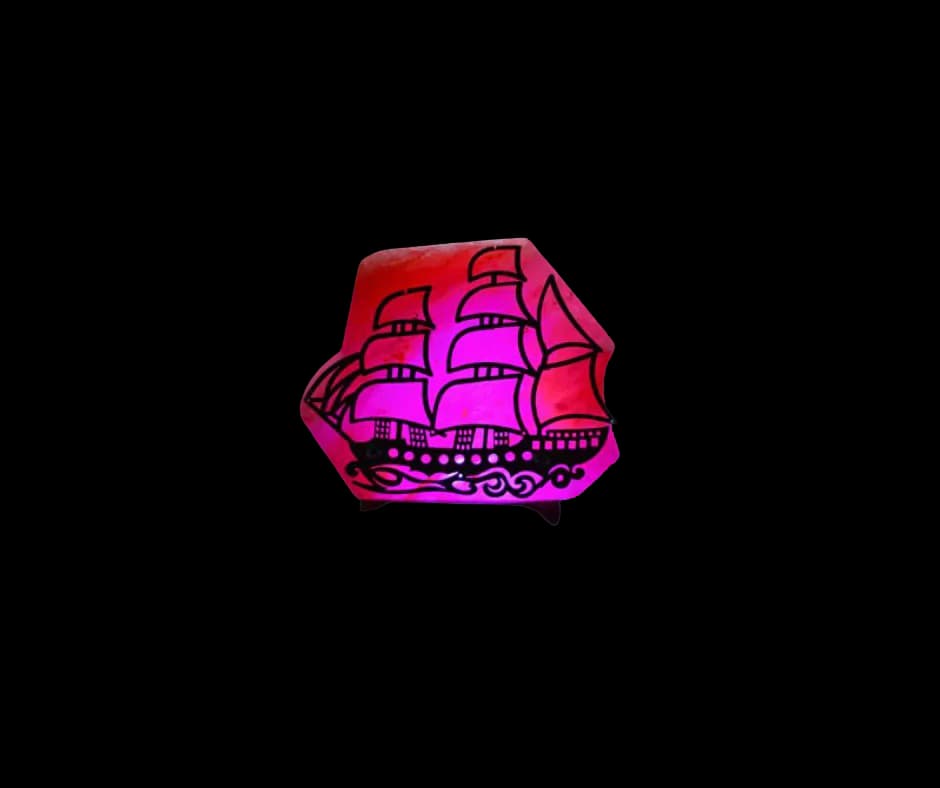 3D ship wooden Usb SAlt Lamp by SM Salt