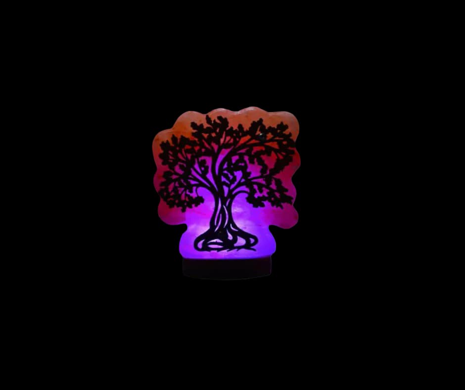 3D tree woden Usb Salt Lamp d2 by SM Salt