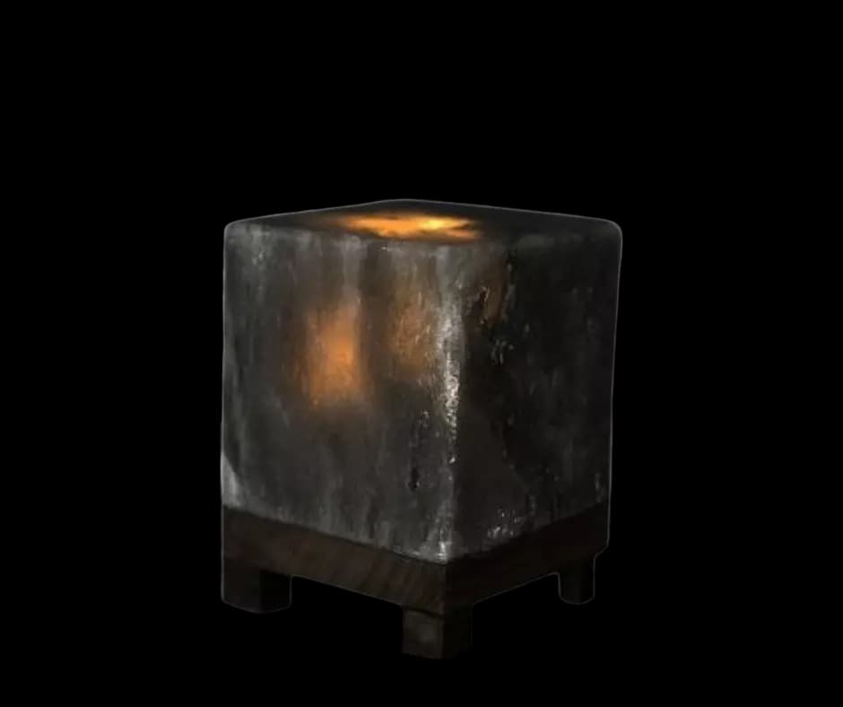 Cube Grey Salt Lamp by SM Salt