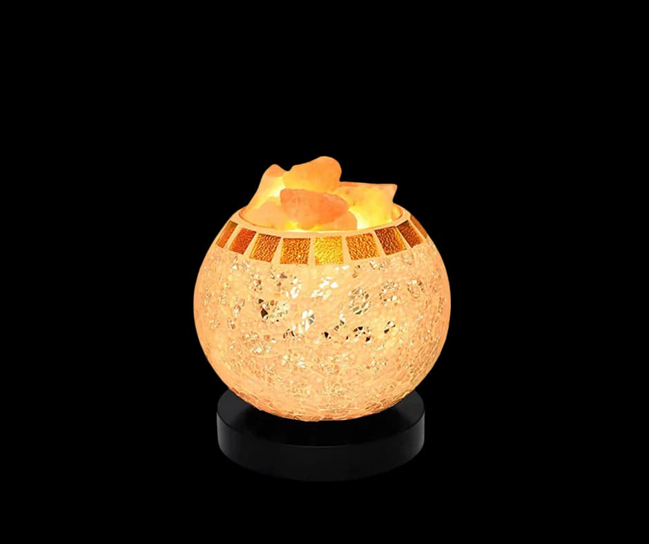 Glass Bowl Salt Lamp by SM Salt