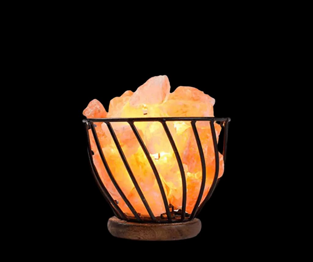 Iron Basket Salt Lamp D2 by SM Salt
