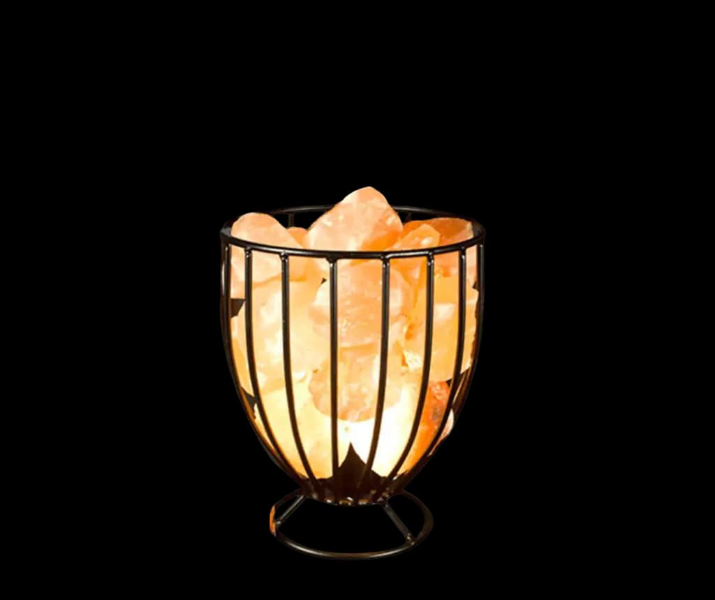 Iron Basket Salt Lamp D5 by SM Salt