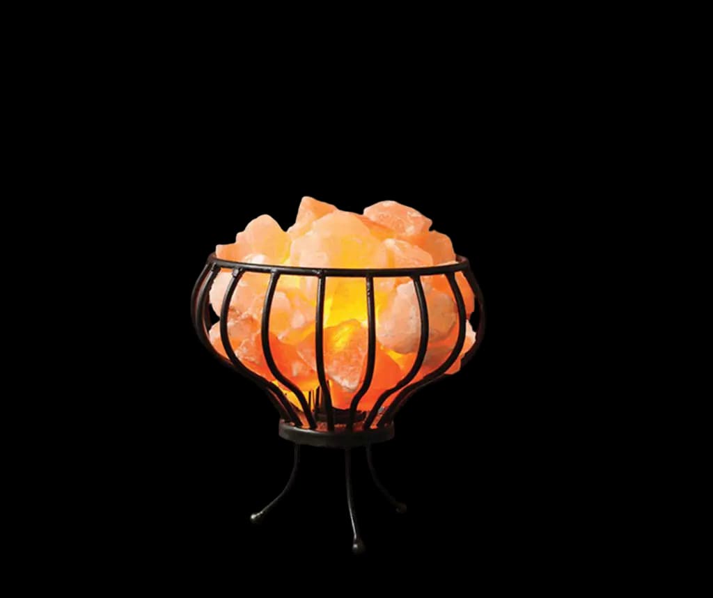Iron Basket Salt Lamp D6 by SM Salt