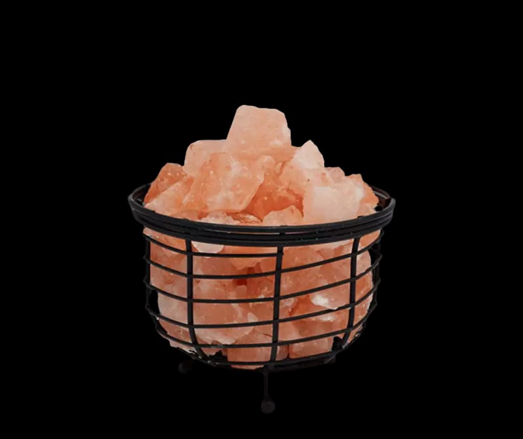 Iron Basket Salt Lamp D7 by SM Salt