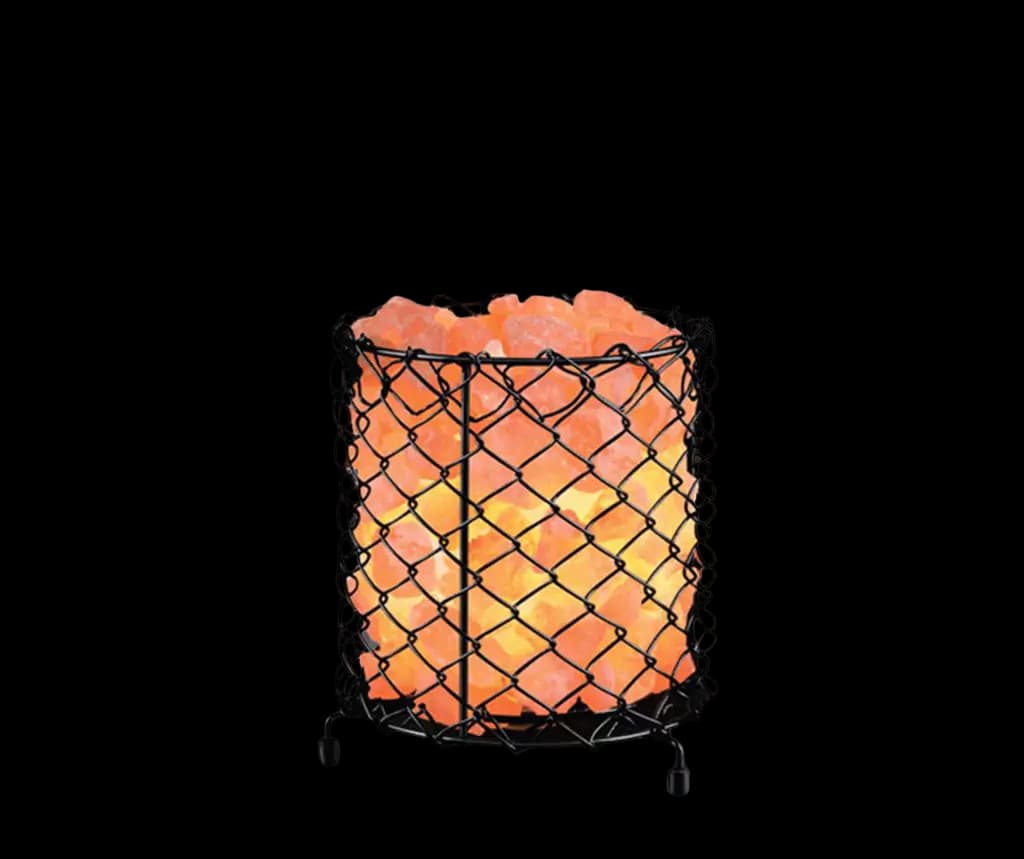 Iron Basket Salt Lamp D8 by SM Salt