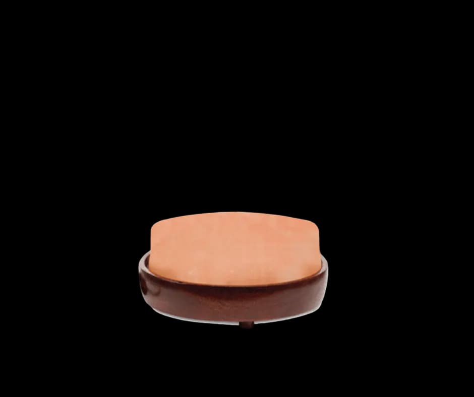 Round Top Plain Detox Wooden Base by SM Salt
