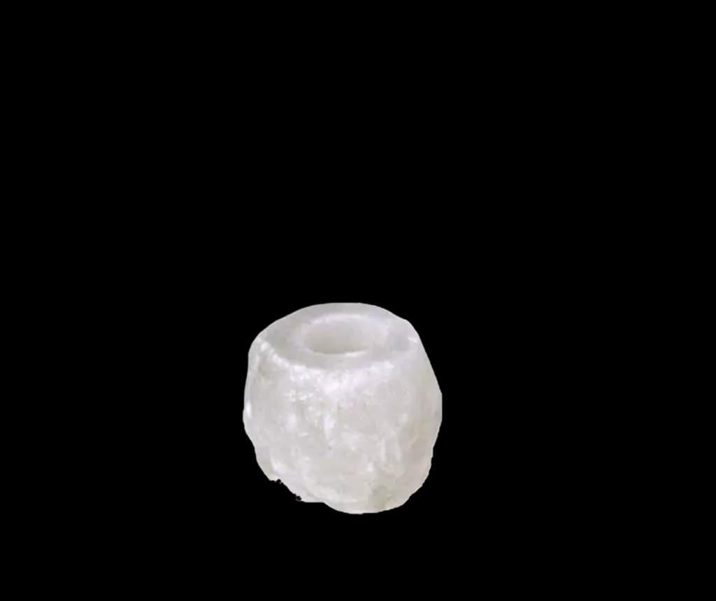 White Natural Candle Holder by SM Salt
