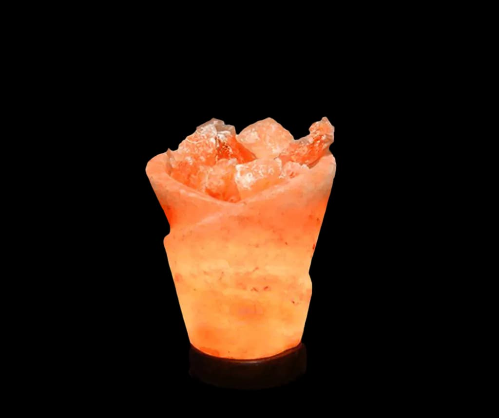 X Fire Bowl Salt Lamp by SM Salt