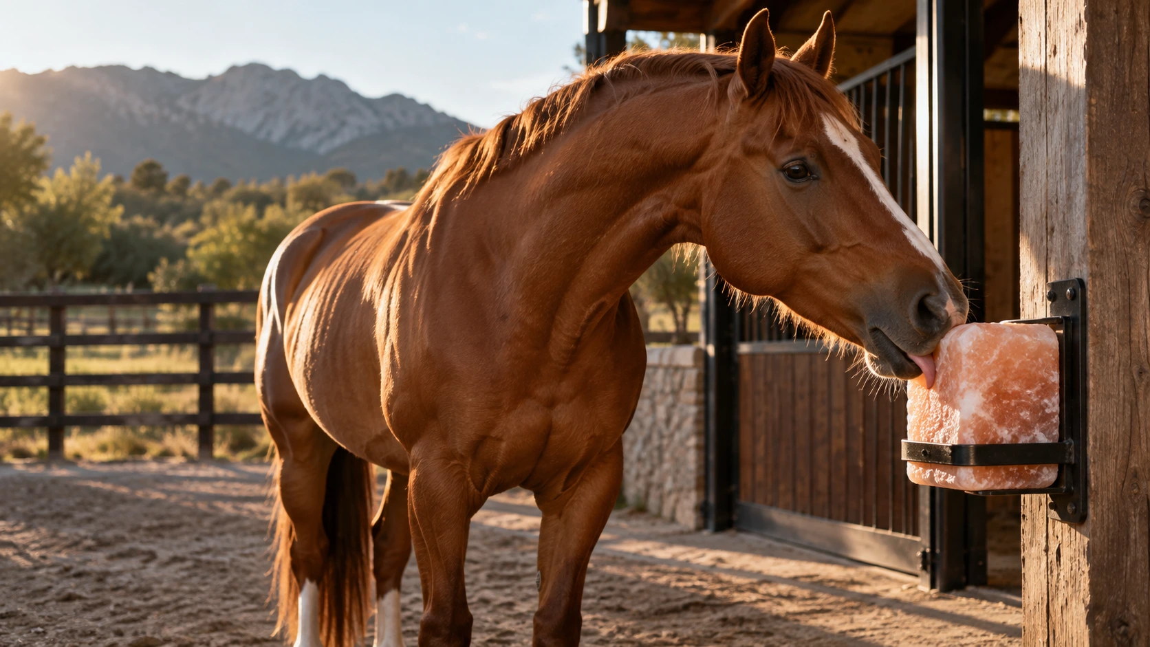 Horses with natural salt