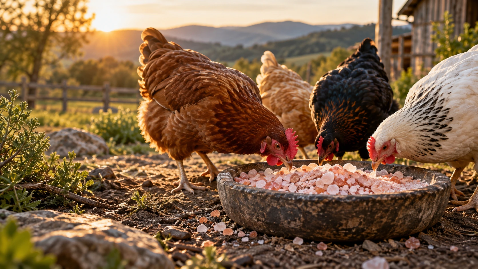 Poultry with natural salt
