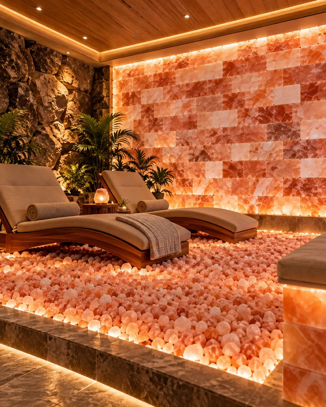 Classic brick salt room concept