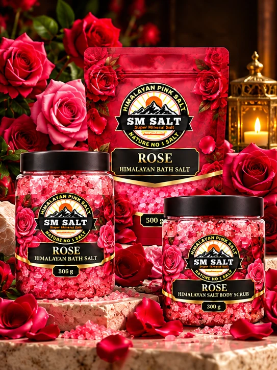SM SALT Rose Bath Salt collection