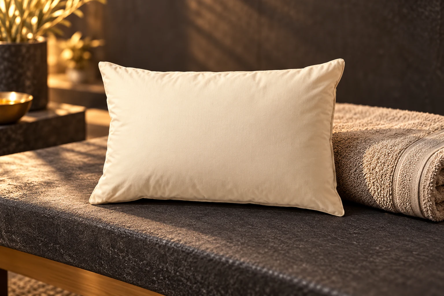 Healing Pillow — illustrative studio visualization based on the SM SALT product