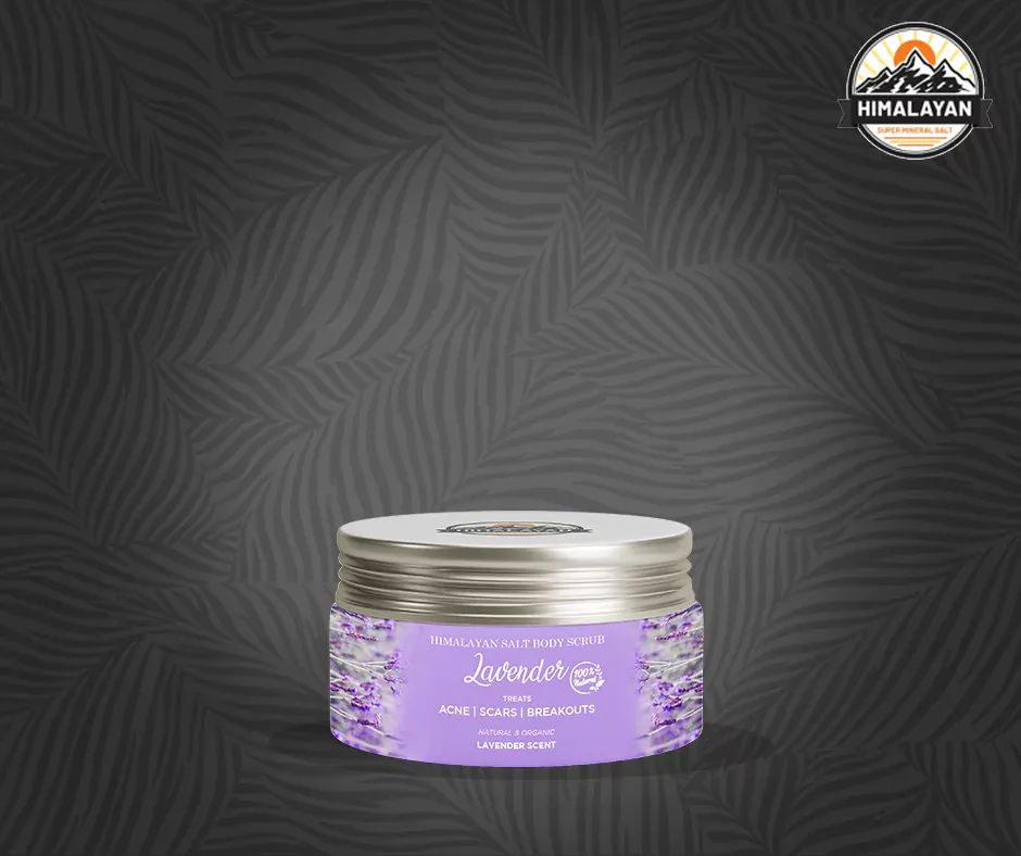 lavender salt scrub product